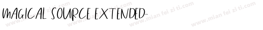 Magical Source Extended字体转换